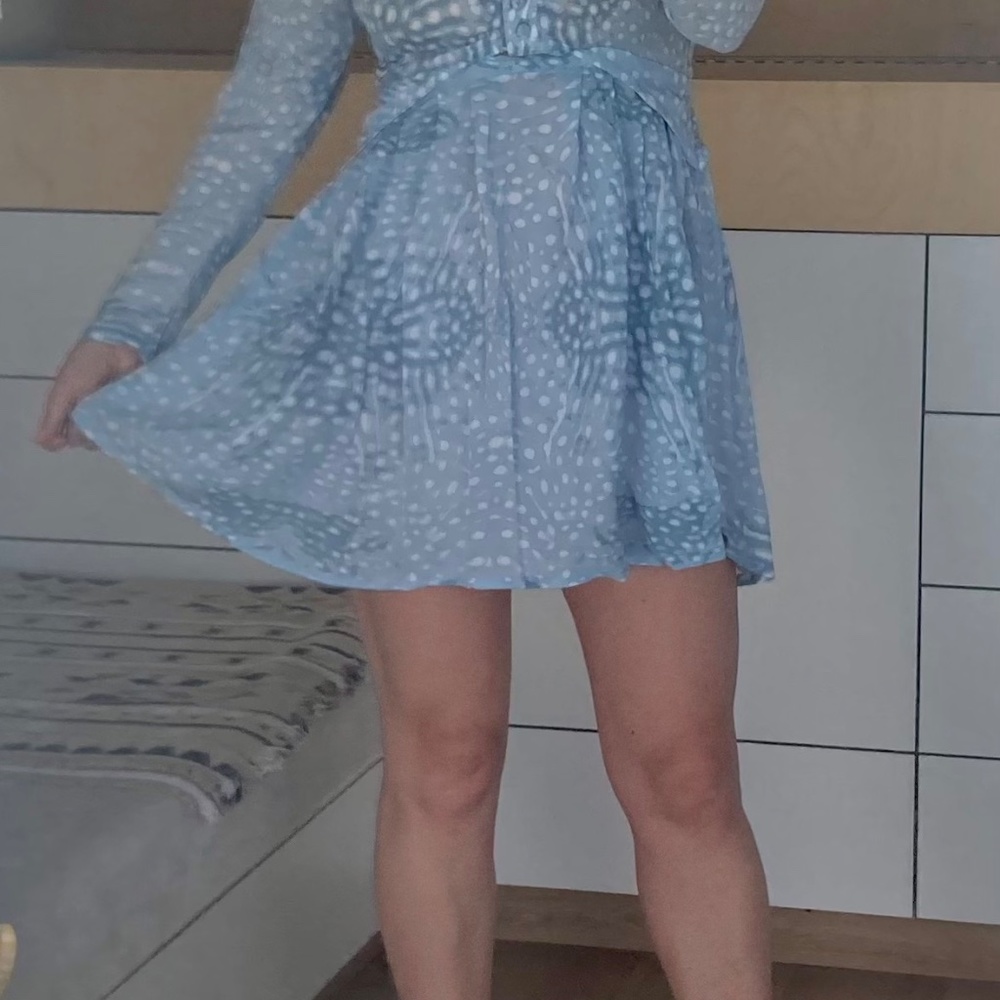 Tallow Small Blue Mini Dress - Picture 3 of 7